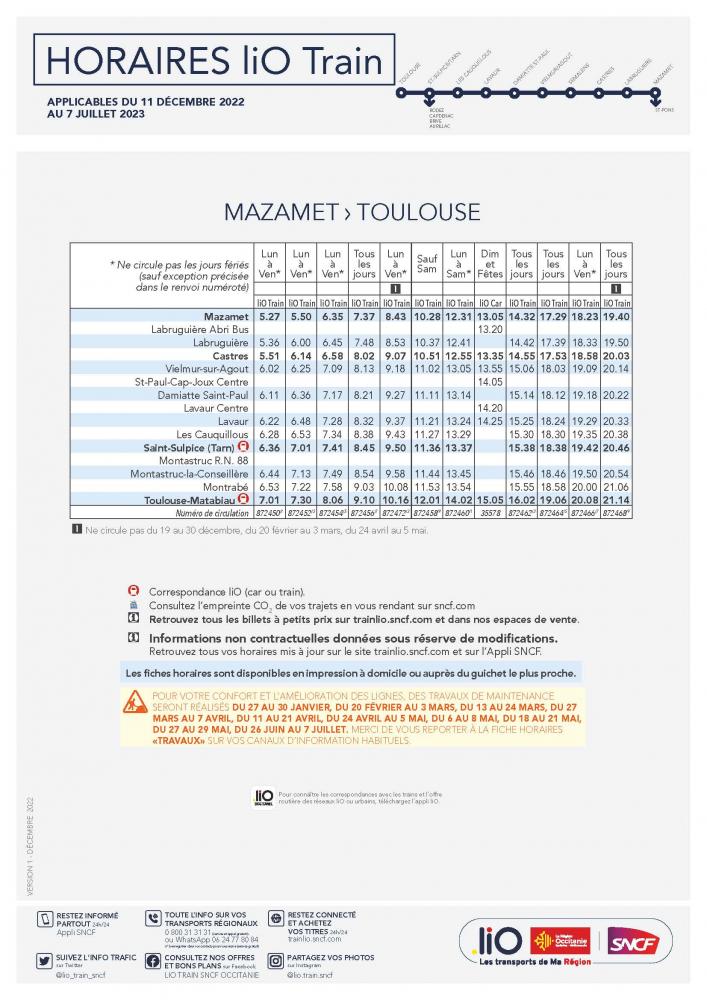 Fiche horaire TER 2022-2023 (jusqu'au 07/07/2023)