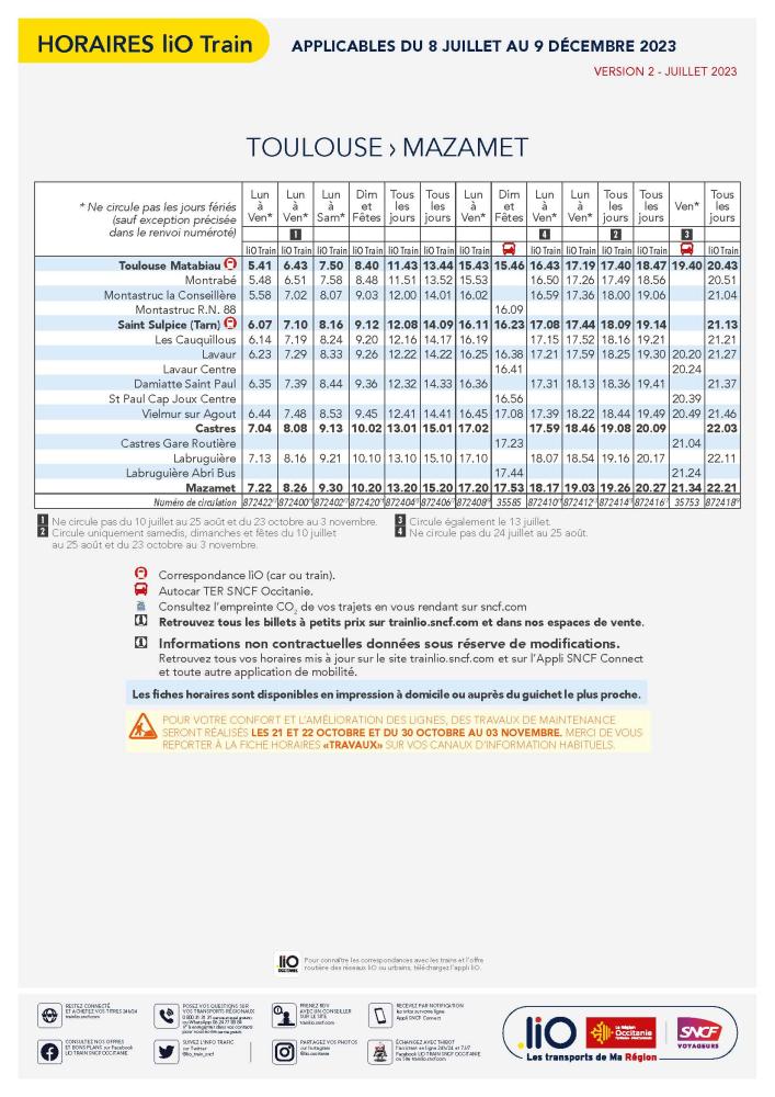 Fiche horaire TER 2023-2024 (jusqu'au 09/12/2023)