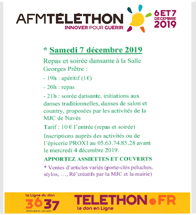 telethon naves soirée