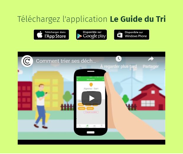 consigne de tri appli