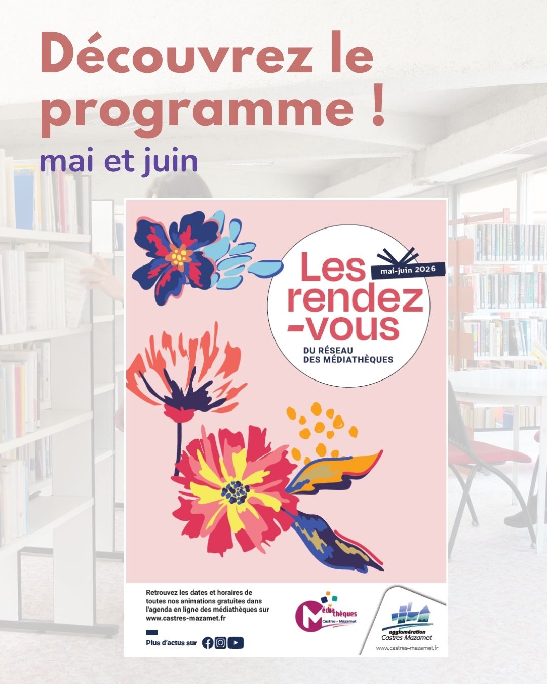 Brochure mai juin 2026 médiathèques