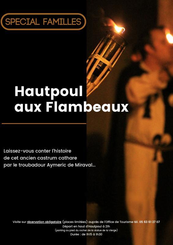 Visites guidées Hautpoul aux flambeaux 2021