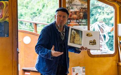 Partir en Livre 2023 avec le Colporteur d'histoires Grégoire Albisetti